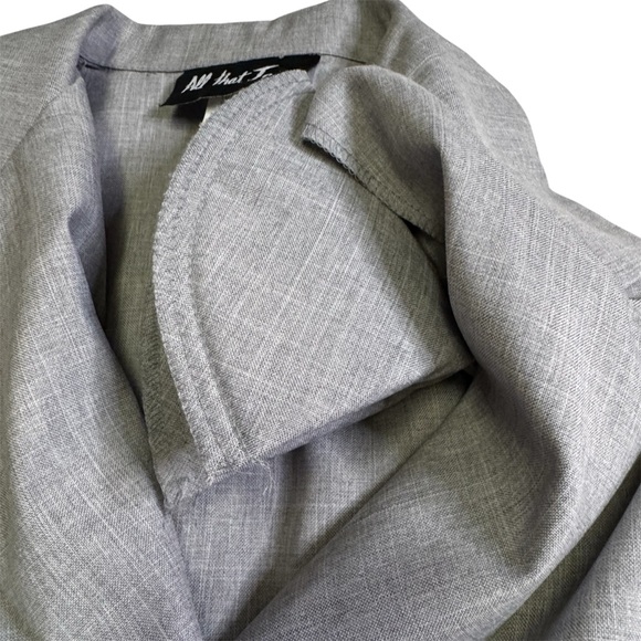 All That Jazz Gray 2 Piece Dress Set Size 9/10 Floral Embroidery on Dress NWT - Picture 17 of 17